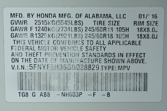 2016 Honda Pilot EX - Photo 30